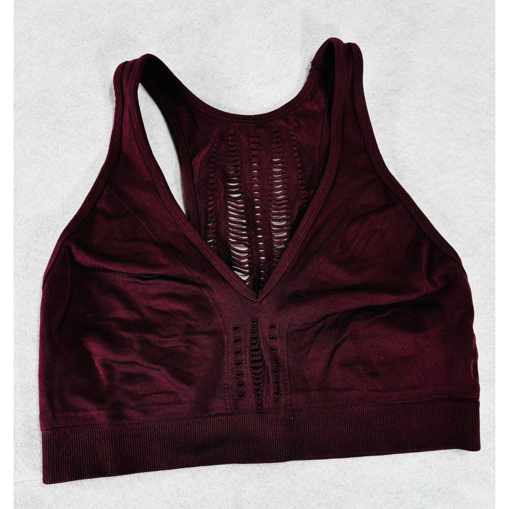 Victoria’s Secret Sport Burgundy Red Seamless Sport Bra Medium